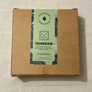 SiamMandalay Tangram Wooden‎ Puzzle Handcrafted in Thailand New